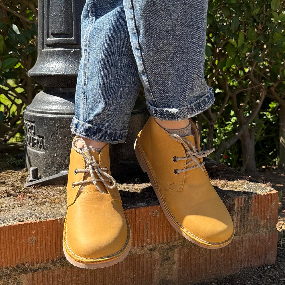 Botas Pisamierdas Pull Mostaza Borreguito - imagen 4