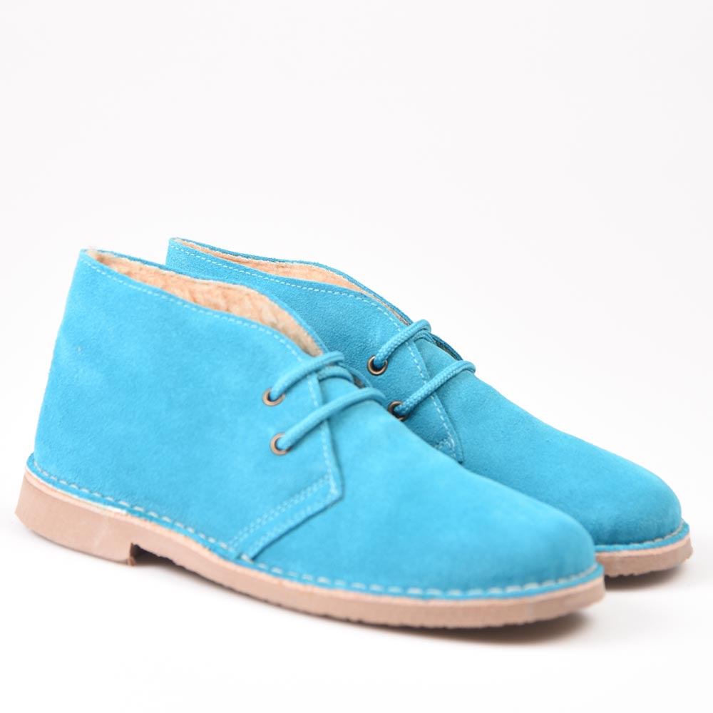 Botas Pisamierdas Turquesa Borreguito - imagen 3
