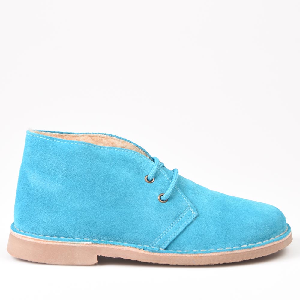 Botas Pisamierdas Turquesa Borreguito - imagen 1