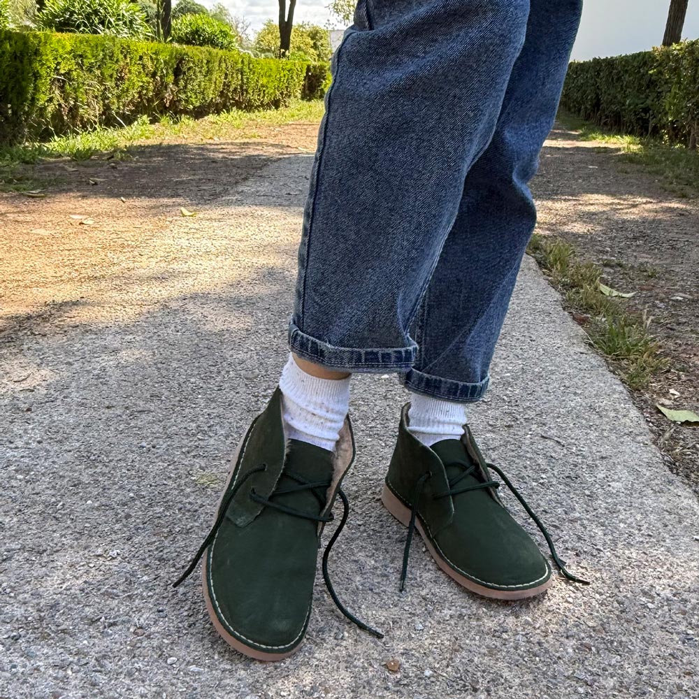 Botas Pisamierdas Verde Borreguito - imagen 2