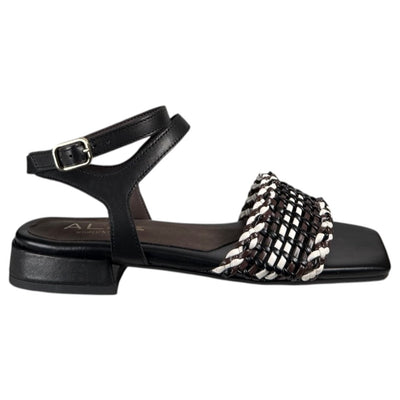 Sandalias Alpe Pala Trenzada 55896705 Negro