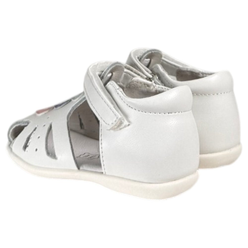 Sandalias Bubble Kids Cerradas Corazones C614 Blanco - imagen 5