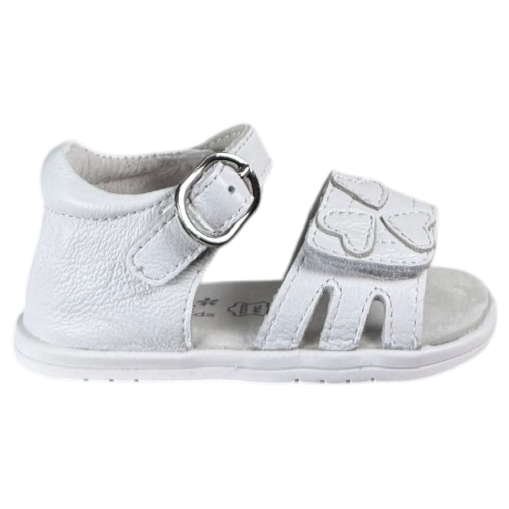 Sandalias Bubble Kids Corazones C1698 Blanco - imagen 1
