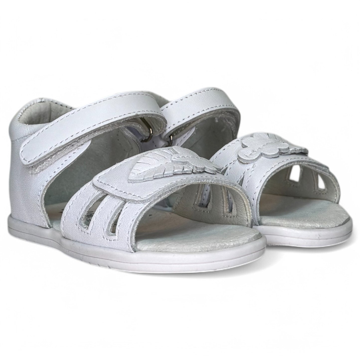 Sandalias Bubble Kids Florecitas C1363 Blanco - imagen 2