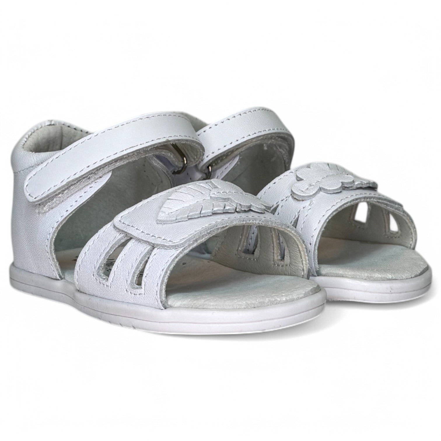 Sandalias Bubble Kids Florecitas C1363 Blanco - imagen 2