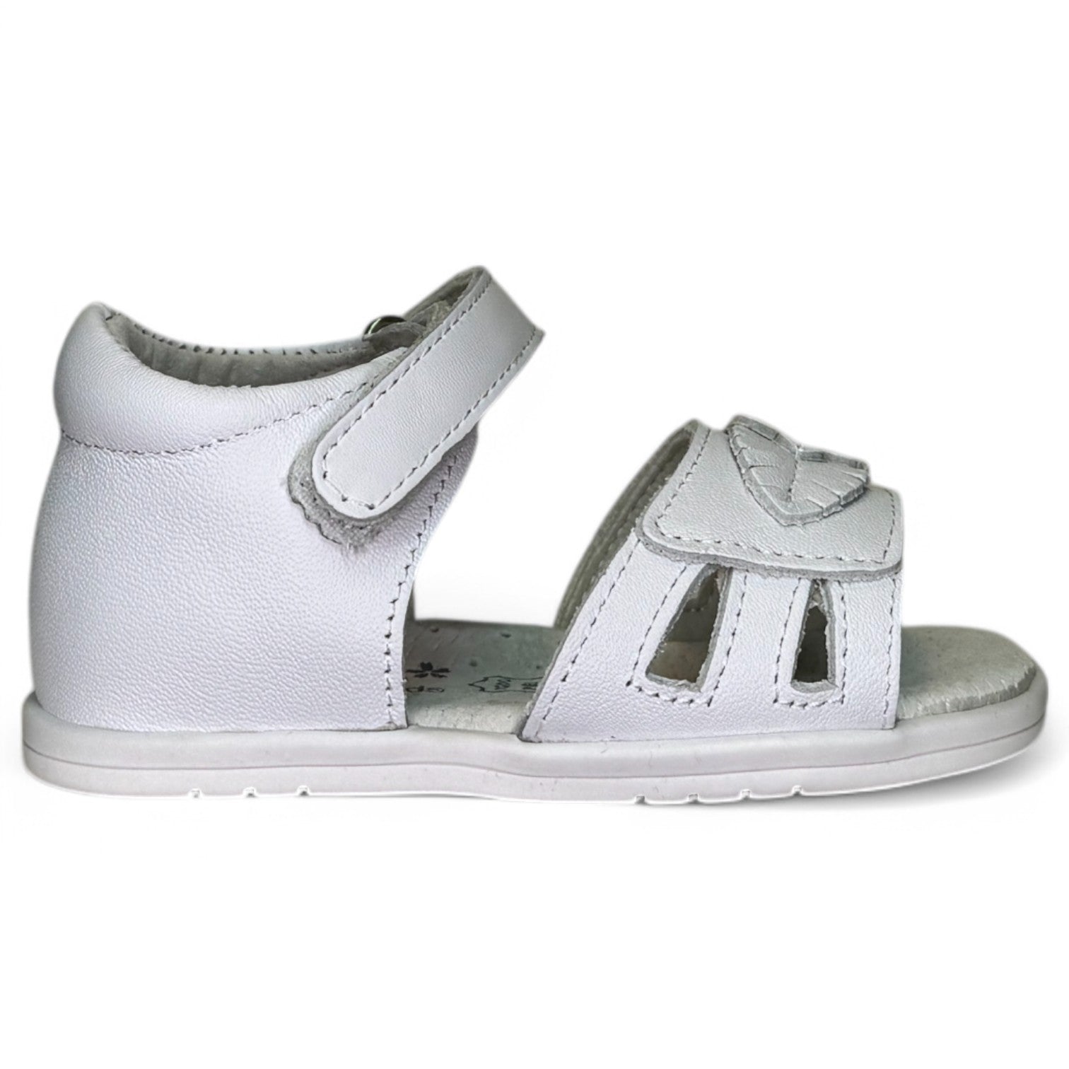 Sandalias Bubble Kids Florecitas C1363 Blanco - imagen 1