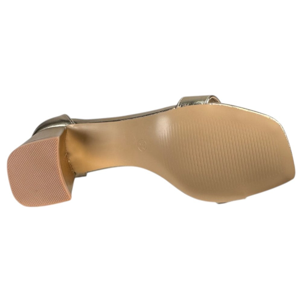 Sandalias Buonarotti Tira Tacón Pulsera A-5169 Oro - imagen 7