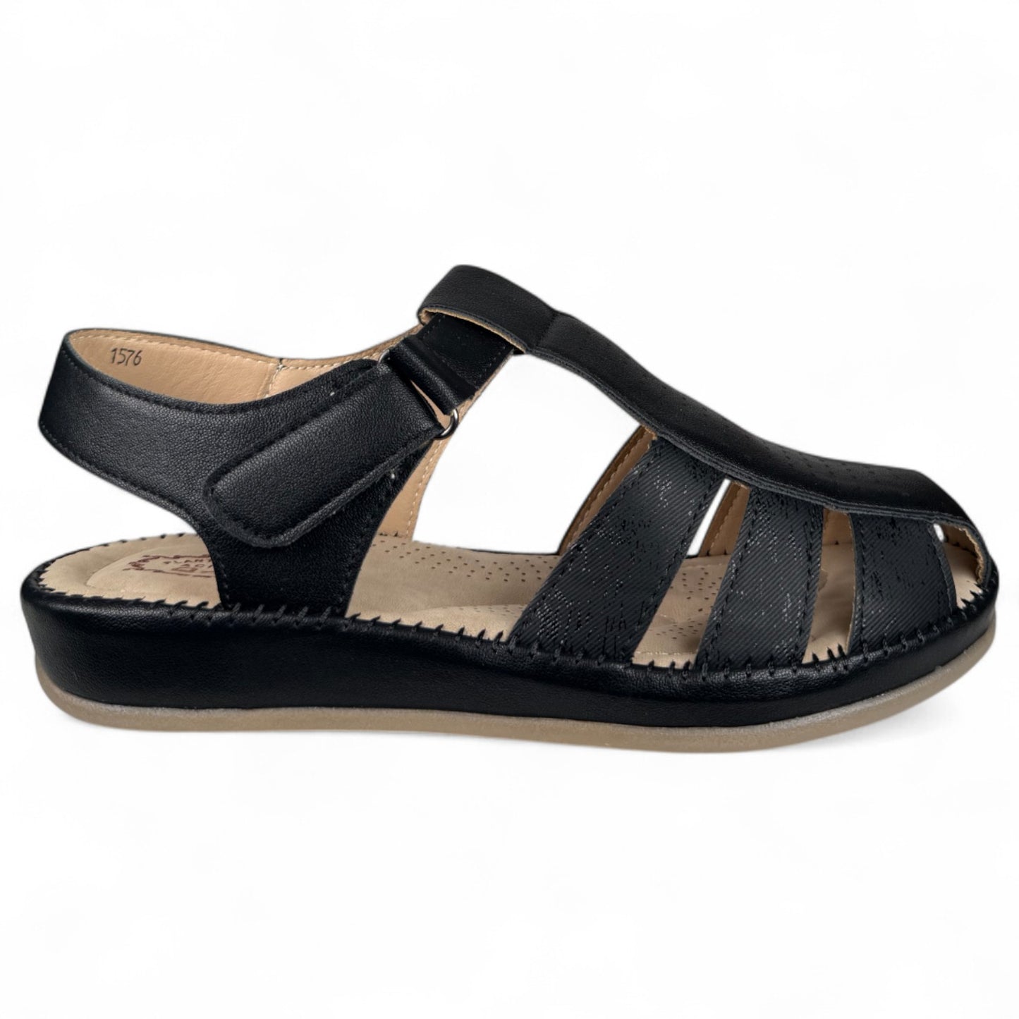 Sandalias Cangrejeras Anatómicas 1576 Negro - imagen 1