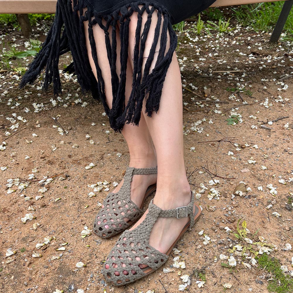 Sandalias Corina Cangrejeras M5435 Kaki - imagen 4