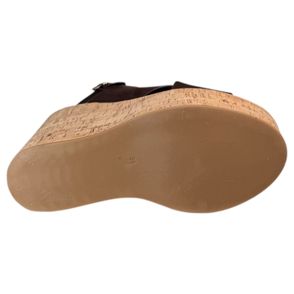 Sandalias Corina Cuña Corcho M6366 Café - imagen 7