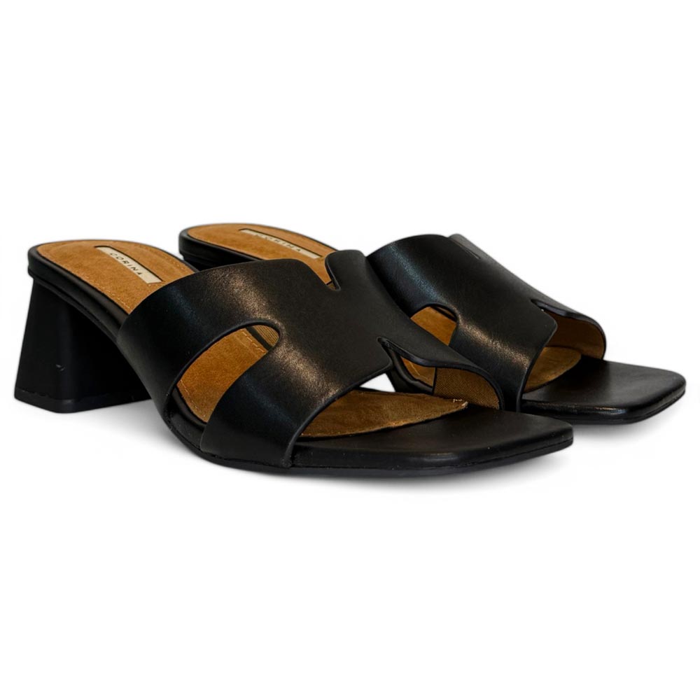 Sandalias Corina Mule Tacón M5370 Negro - imagen 2