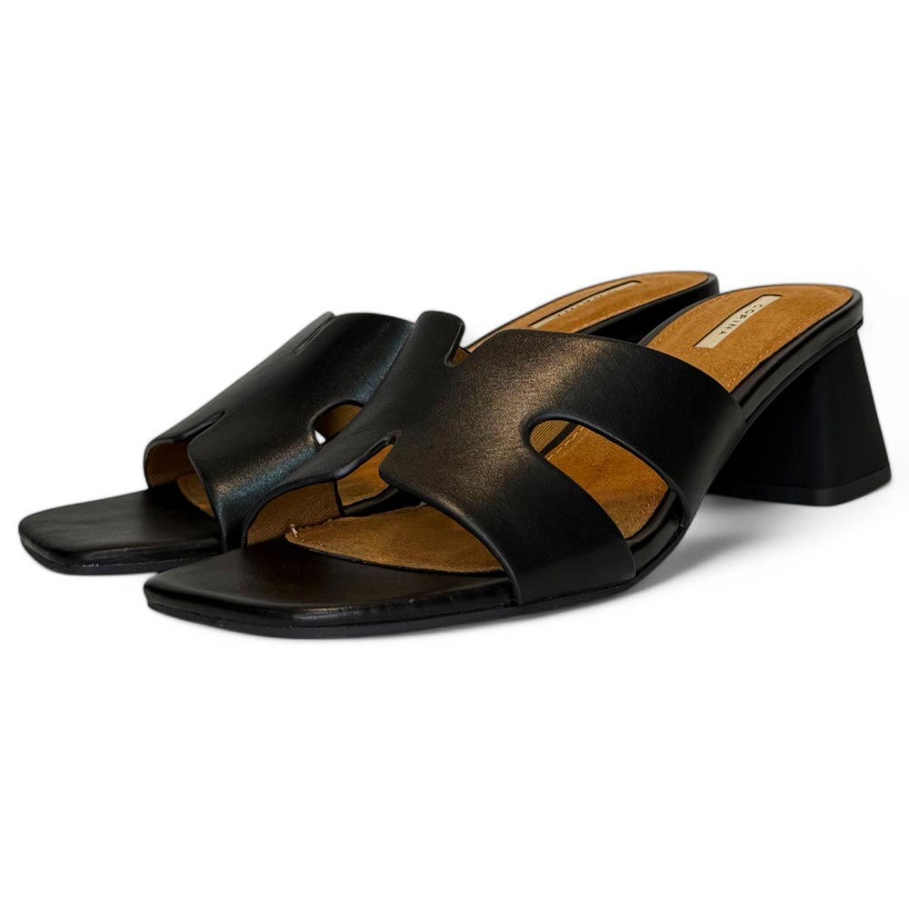 Sandalias Corina Mule Tacón M5370 Negro - imagen 3