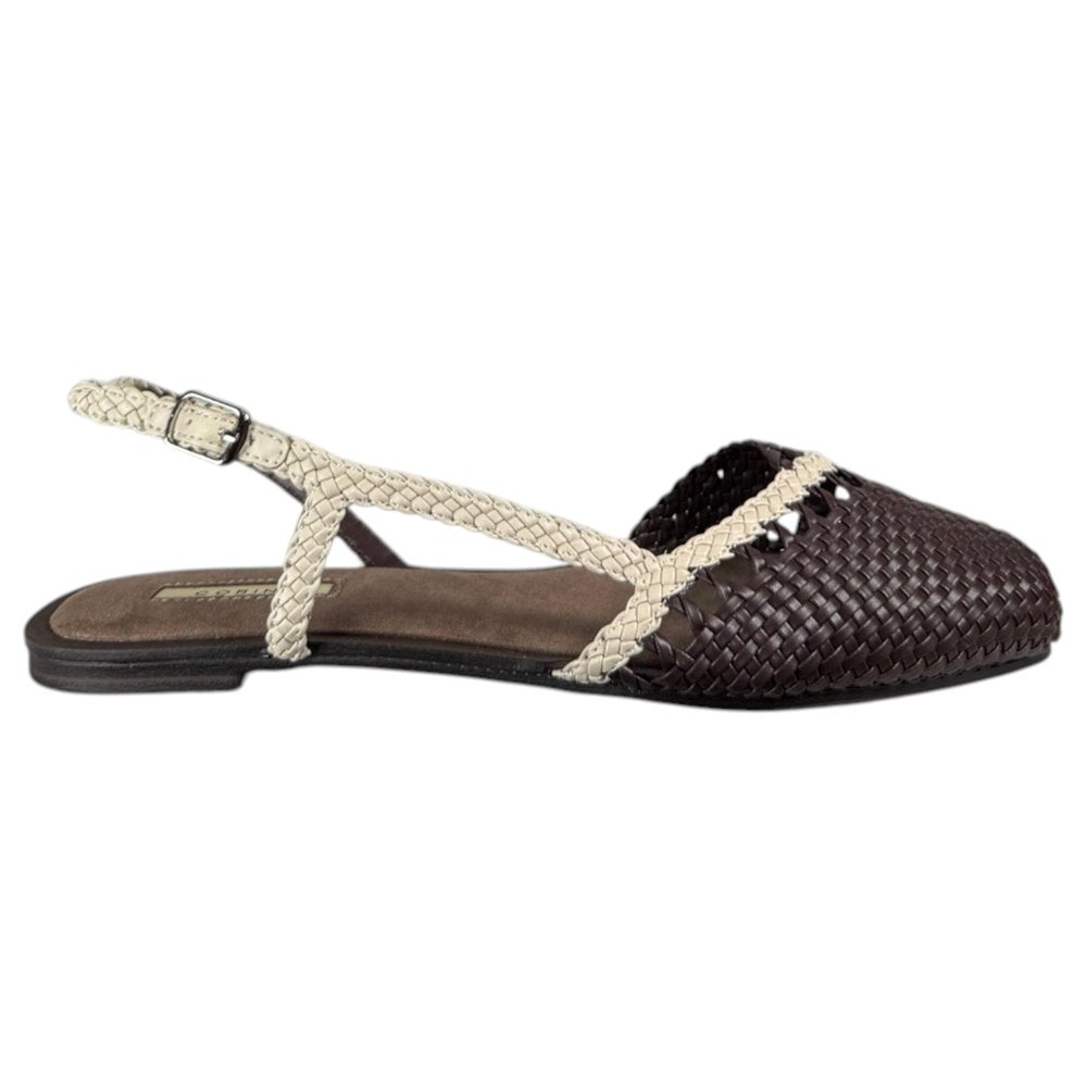 Sandalias Corina Pala Trenzada M6185 Café - imagen 1