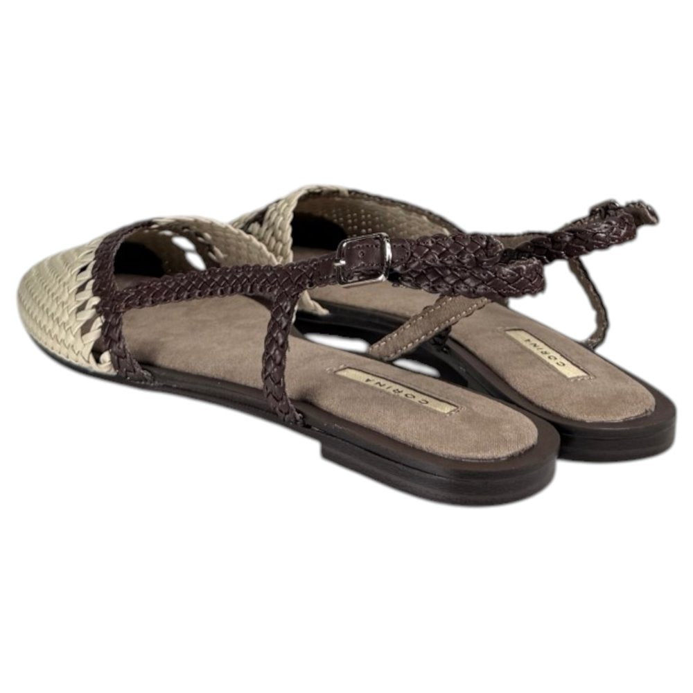Sandalias Corina Pala Trenzada M6185 Hielo - imagen 6