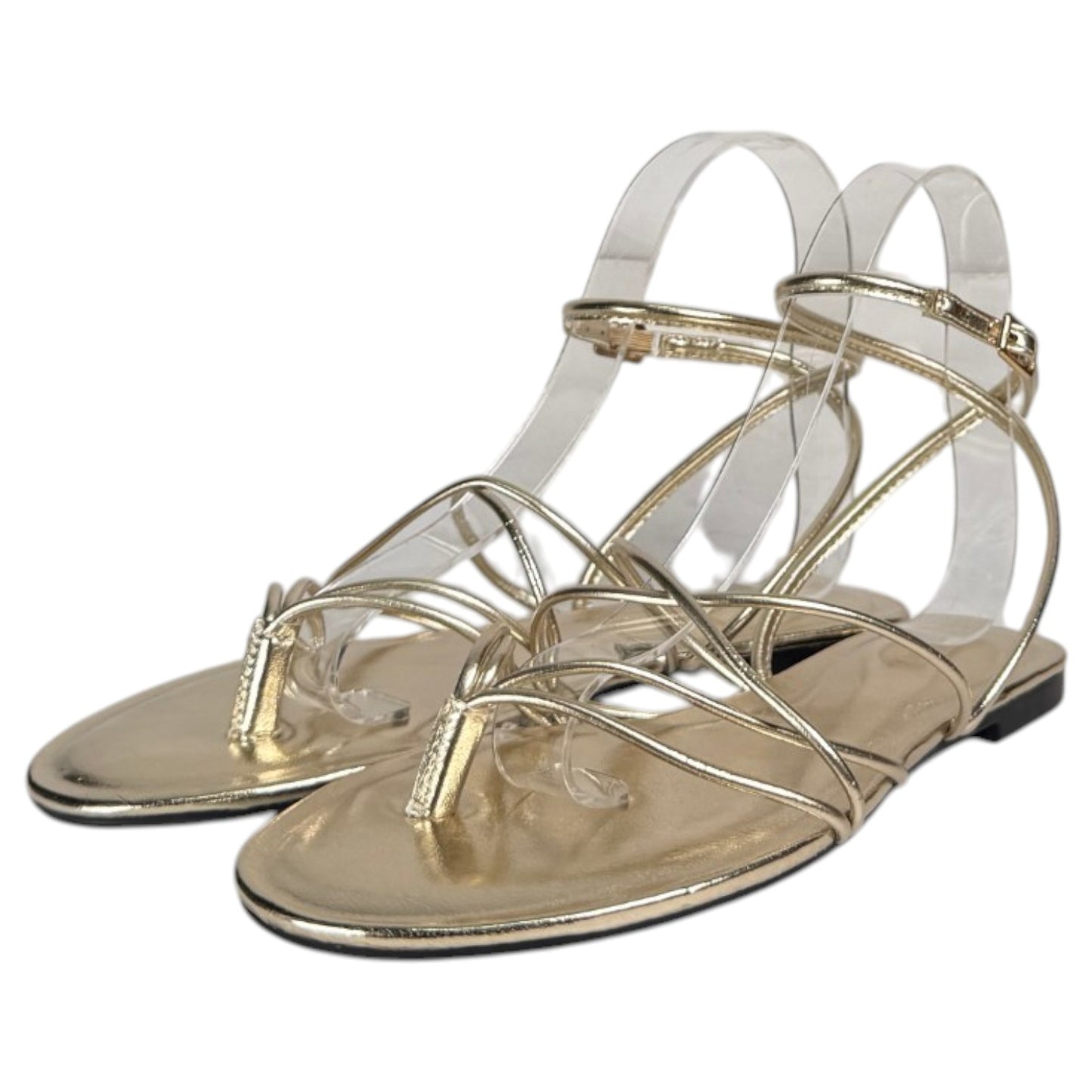 Sandalias Corina Plana Tiras M6455 Oro - imagen 5