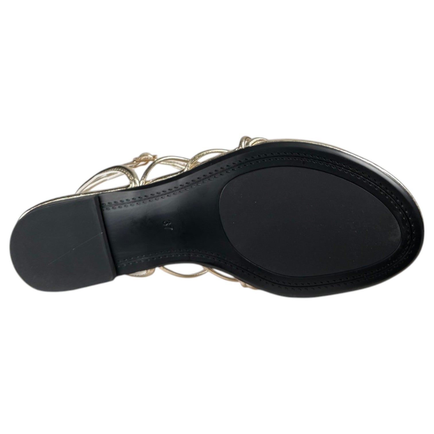 Sandalias Corina Plana Tiras M6455 Oro - imagen 7