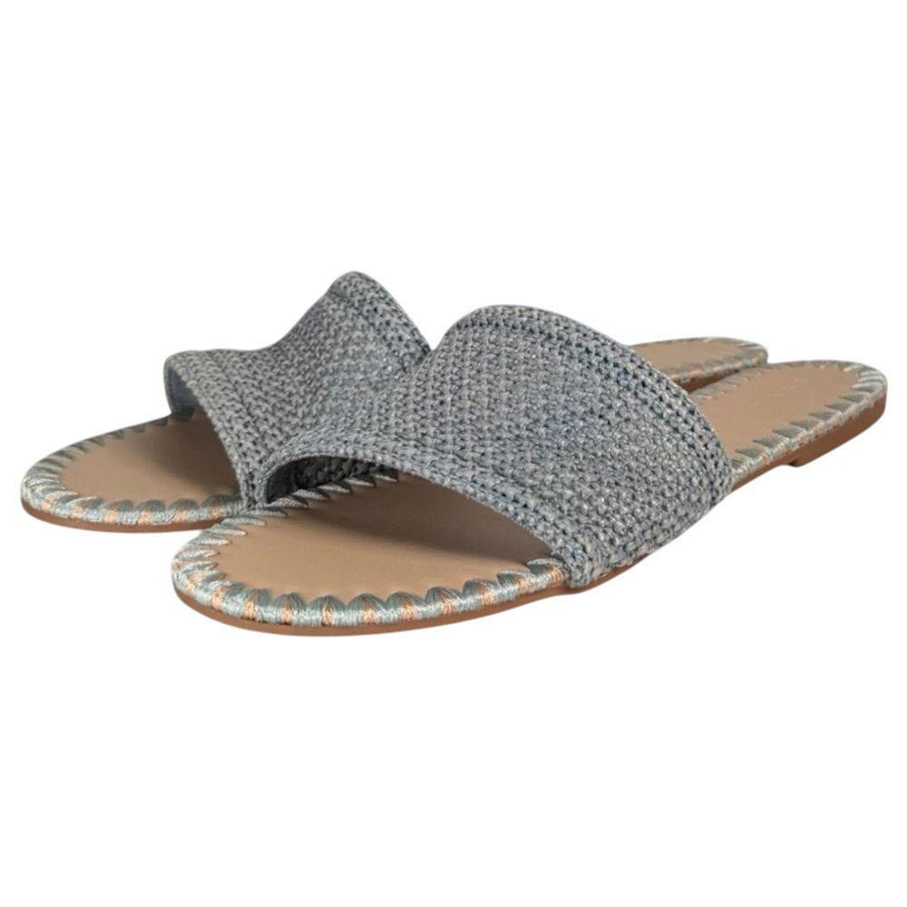 Sandalias Corina Planas Pala Trenzada M5460 Azul - imagen 4