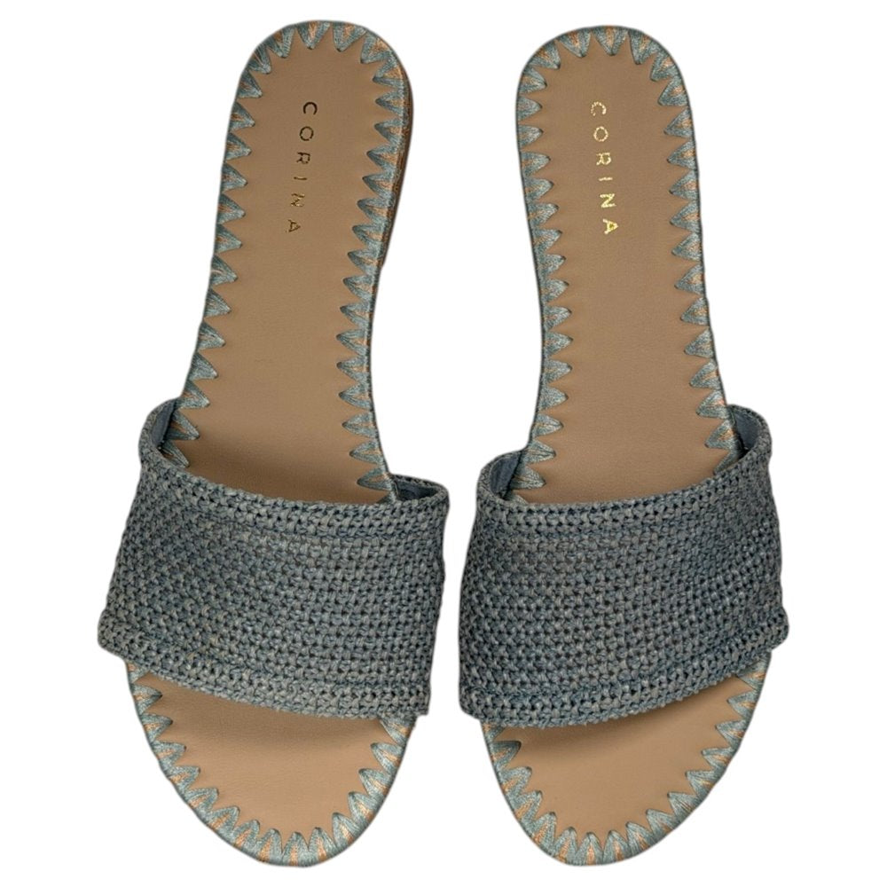 Sandalias Corina Planas Pala Trenzada M5460 Azul - imagen 3