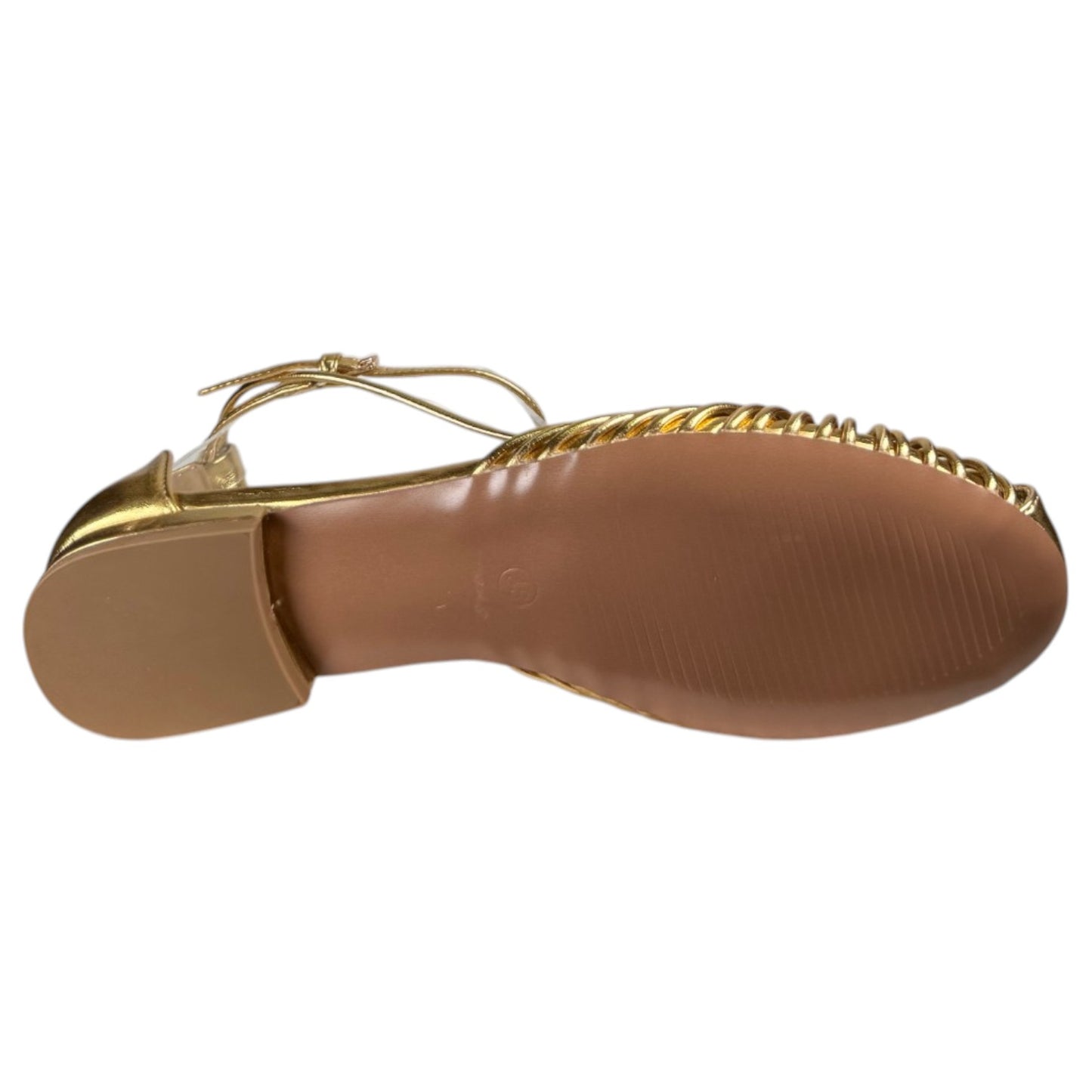 Sandalias Corina Puntera Cerrada Tiras M6390 Oro - imagen 7