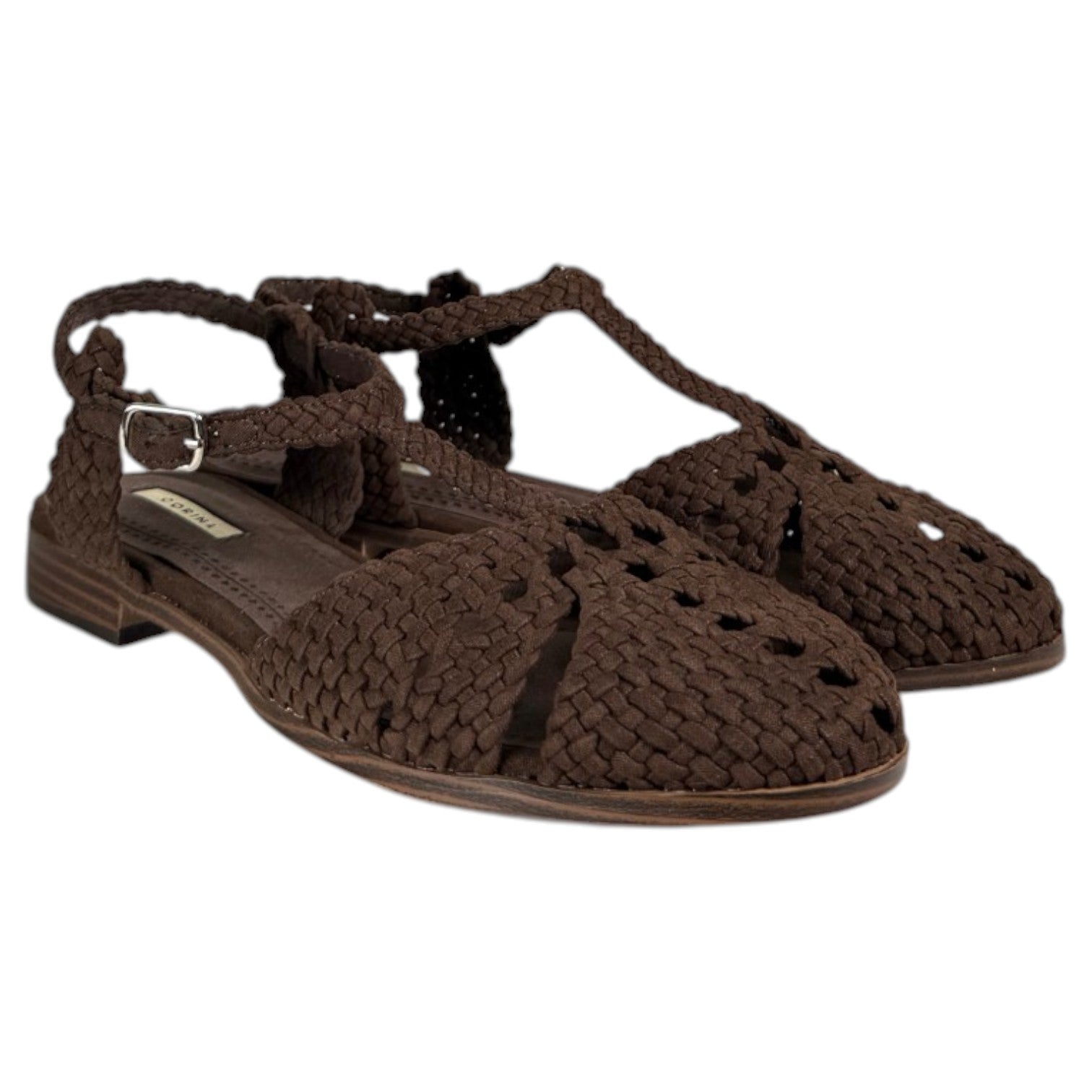 Sandalias Corina Puntera Trenzada M6391 Café - imagen 3