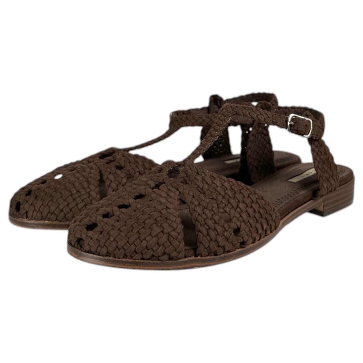 Sandalias Corina Puntera Trenzada M6391 Café - imagen 5