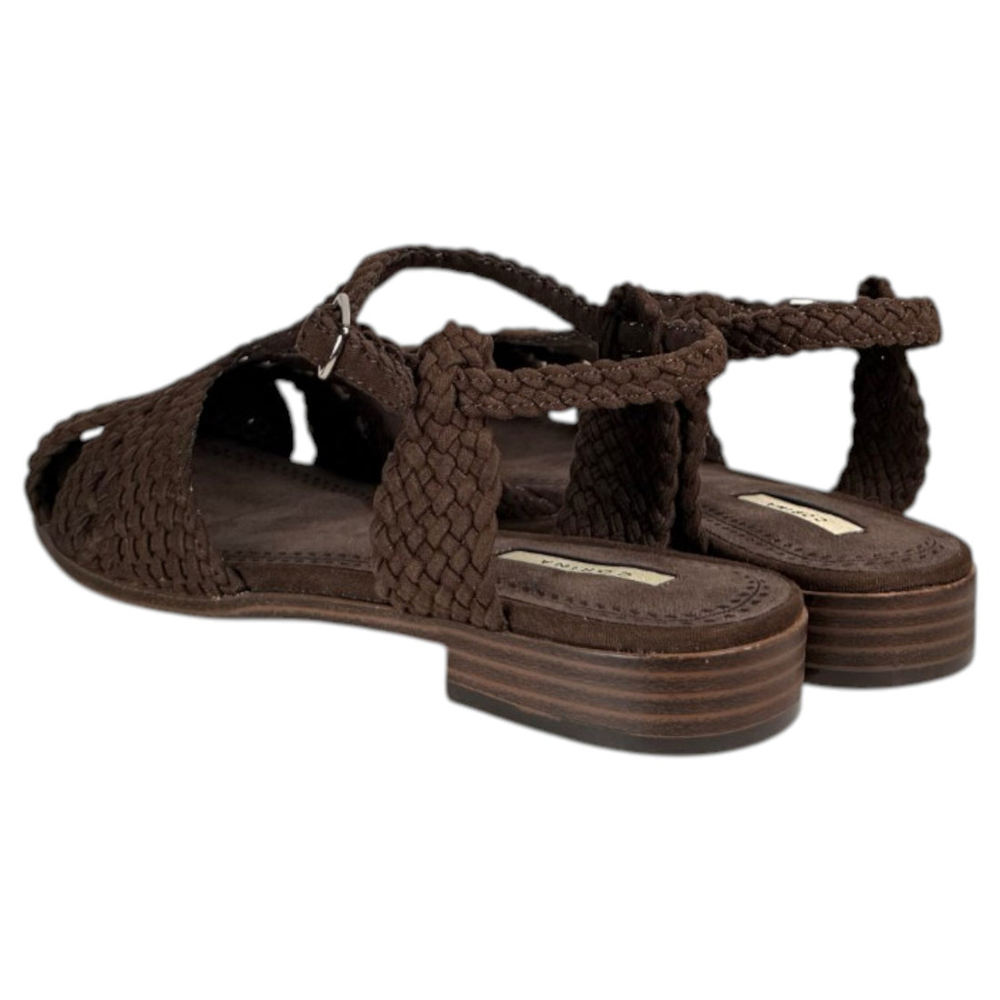 Sandalias Corina Puntera Trenzada M6391 Café - imagen 6