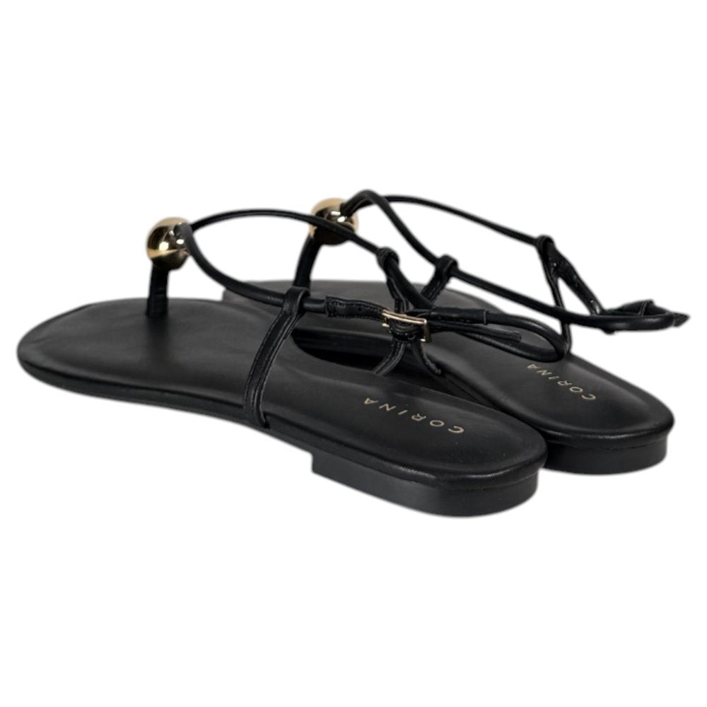 Sandalias Corina Tira Fina M6456 Negro - imagen 6