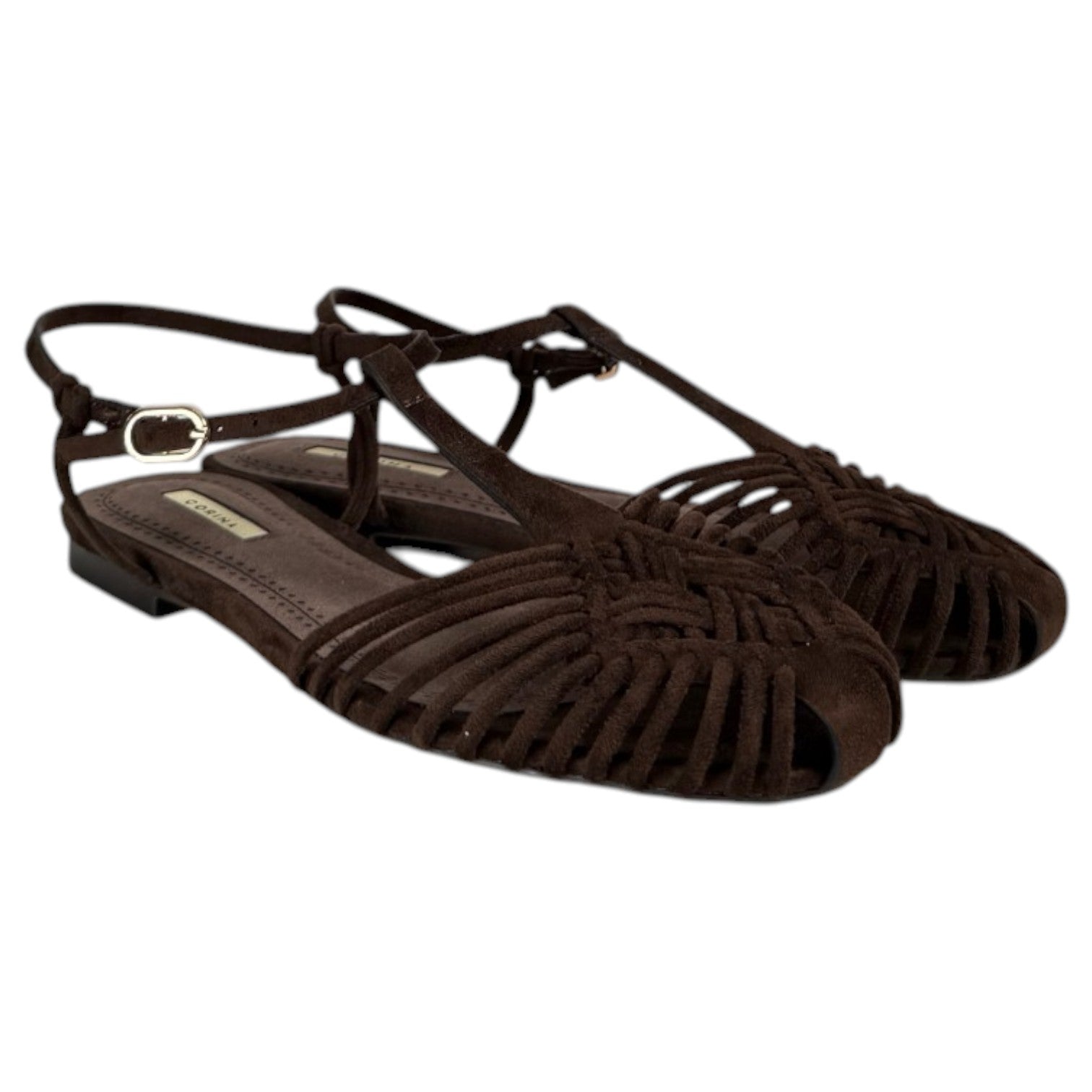 Sandalias Corina Tiras Finas M6396 Café - imagen 3