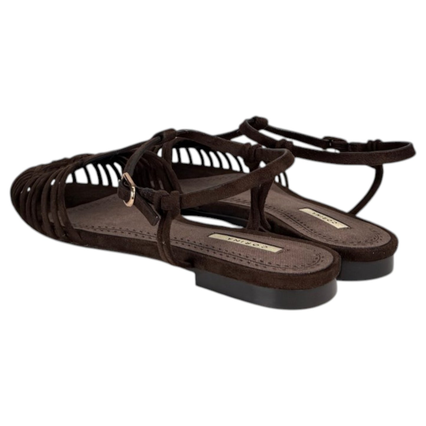 Sandalias Corina Tiras Finas M6396 Café - imagen 6