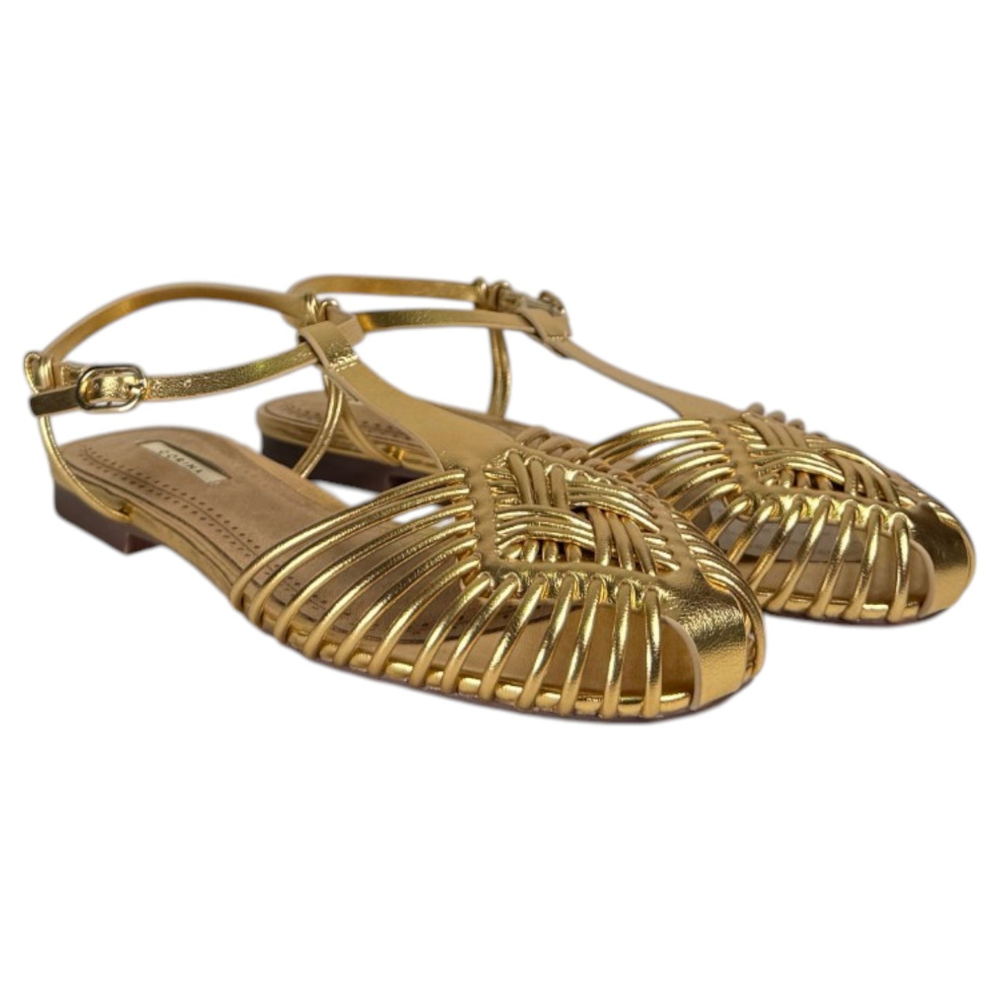 Sandalias Corina Tiras Finas M6396 Oro - imagen 3