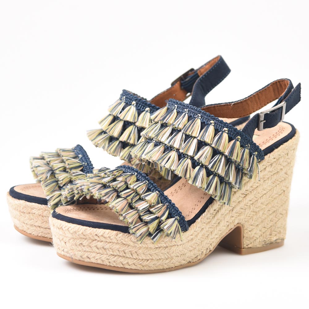 Sandalias de Esparto Corina C9312 Azul - imagen 3