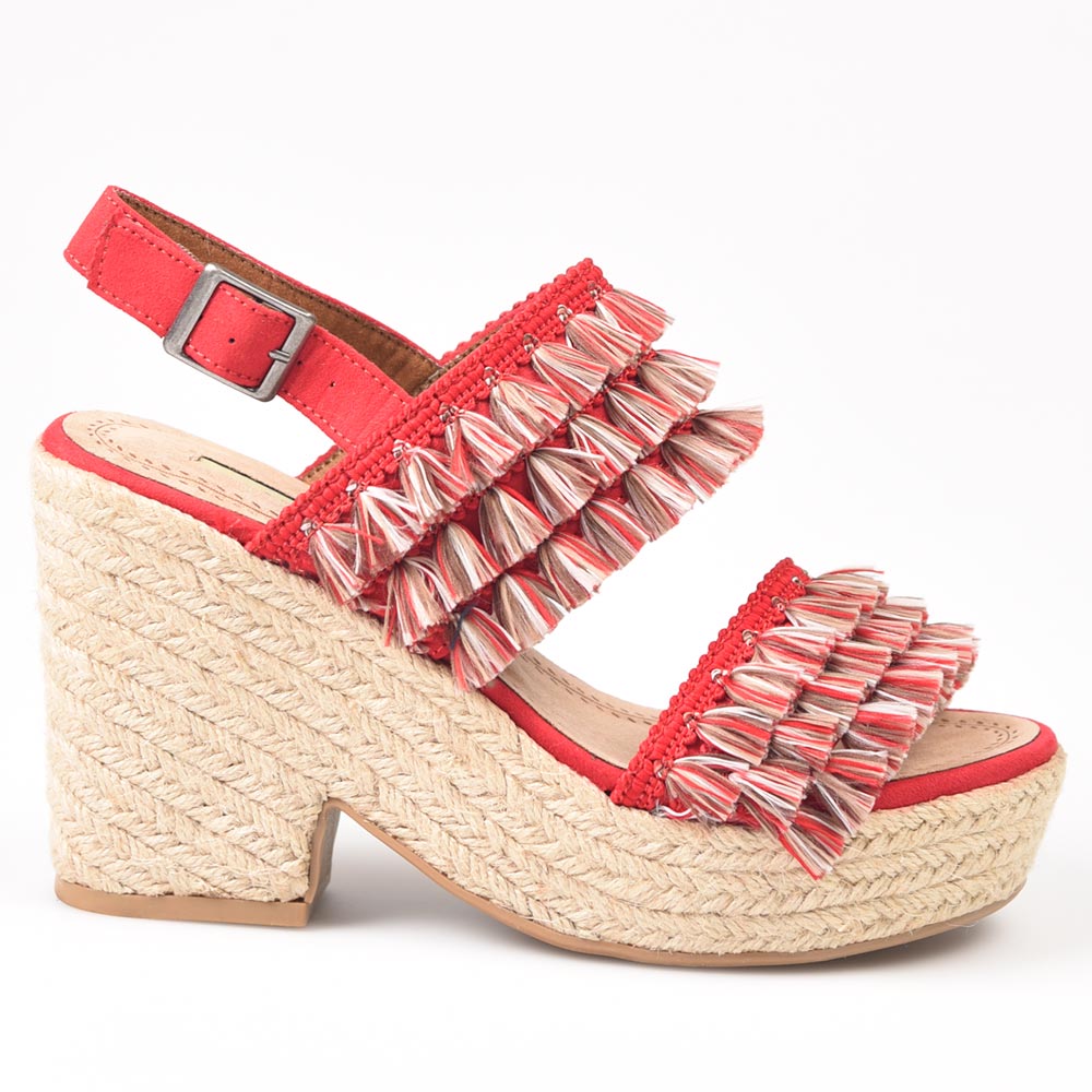 Sandalias de Esparto Corina C9312 Rojo - imagen 1
