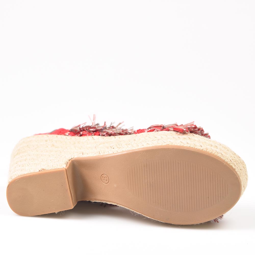 Sandalias de Esparto Corina C9312 Rojo - imagen 5