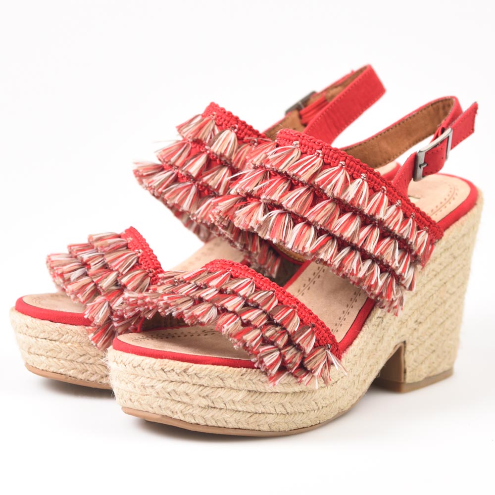Sandalias de Esparto Corina C9312 Rojo - imagen 3