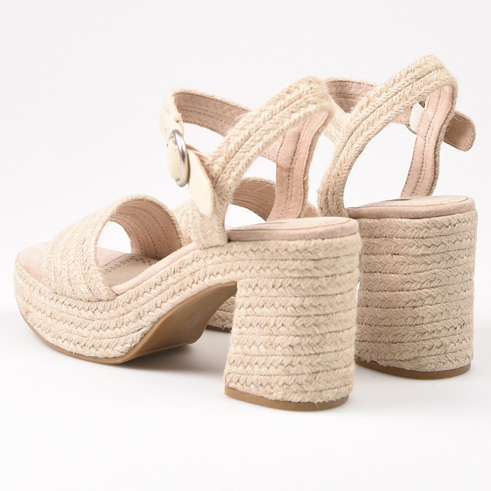 Sandalias de Esparto Corina Tacón M4405 Natural - imagen 4