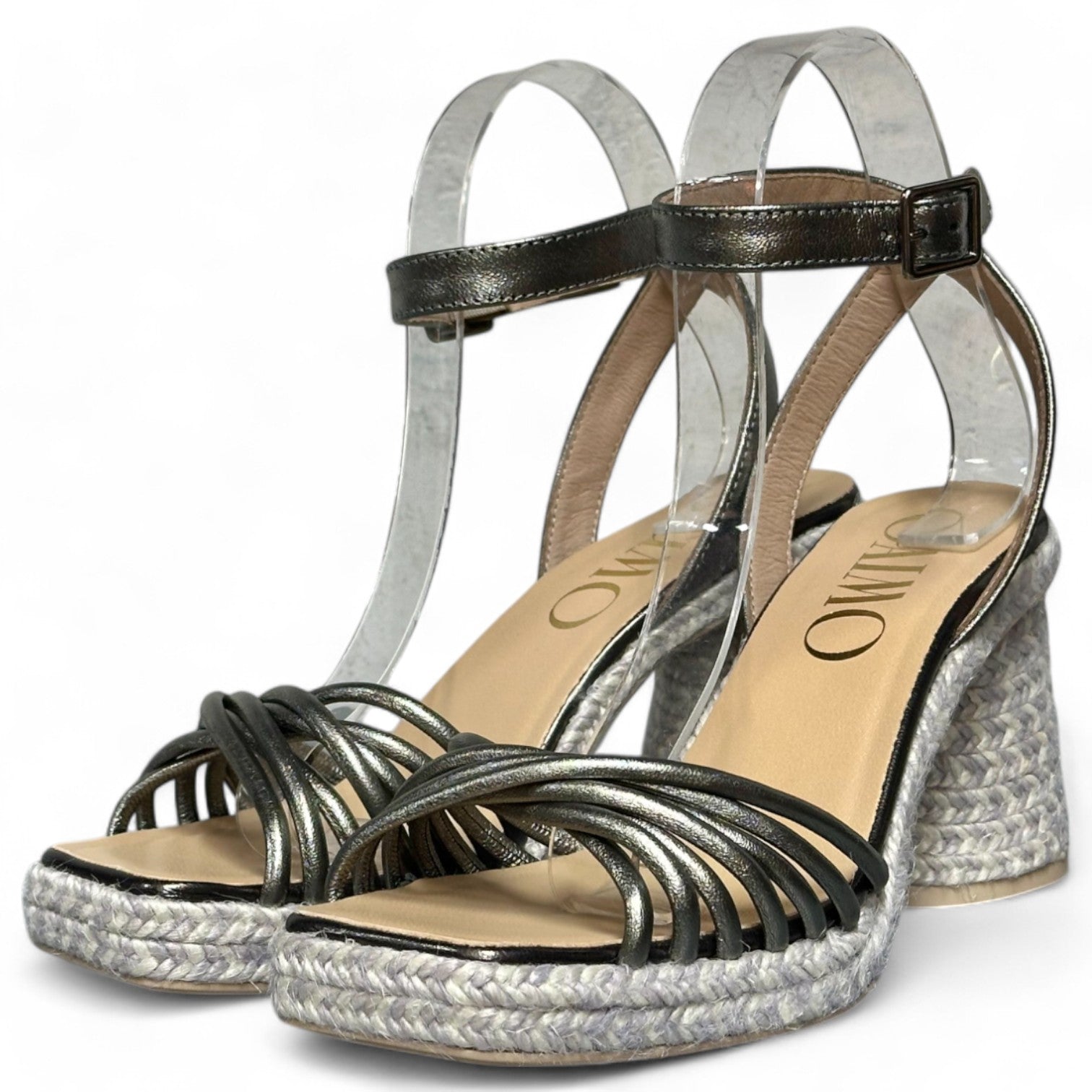 Sandalias de Esparto Gaimo Fusca Napa Pewter 0101 Cannes - imagen 4