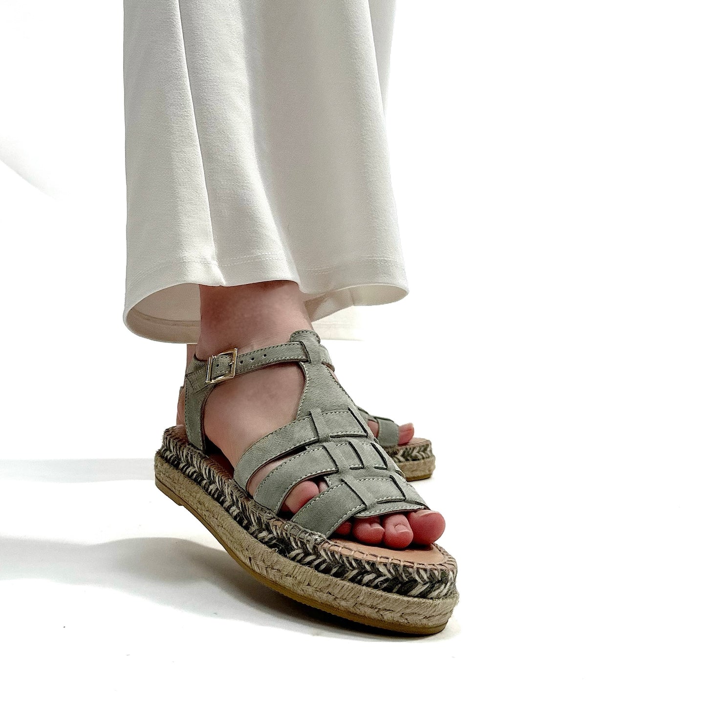 Sandalias de Esparto Gaimo Livia Menta - imagen 2