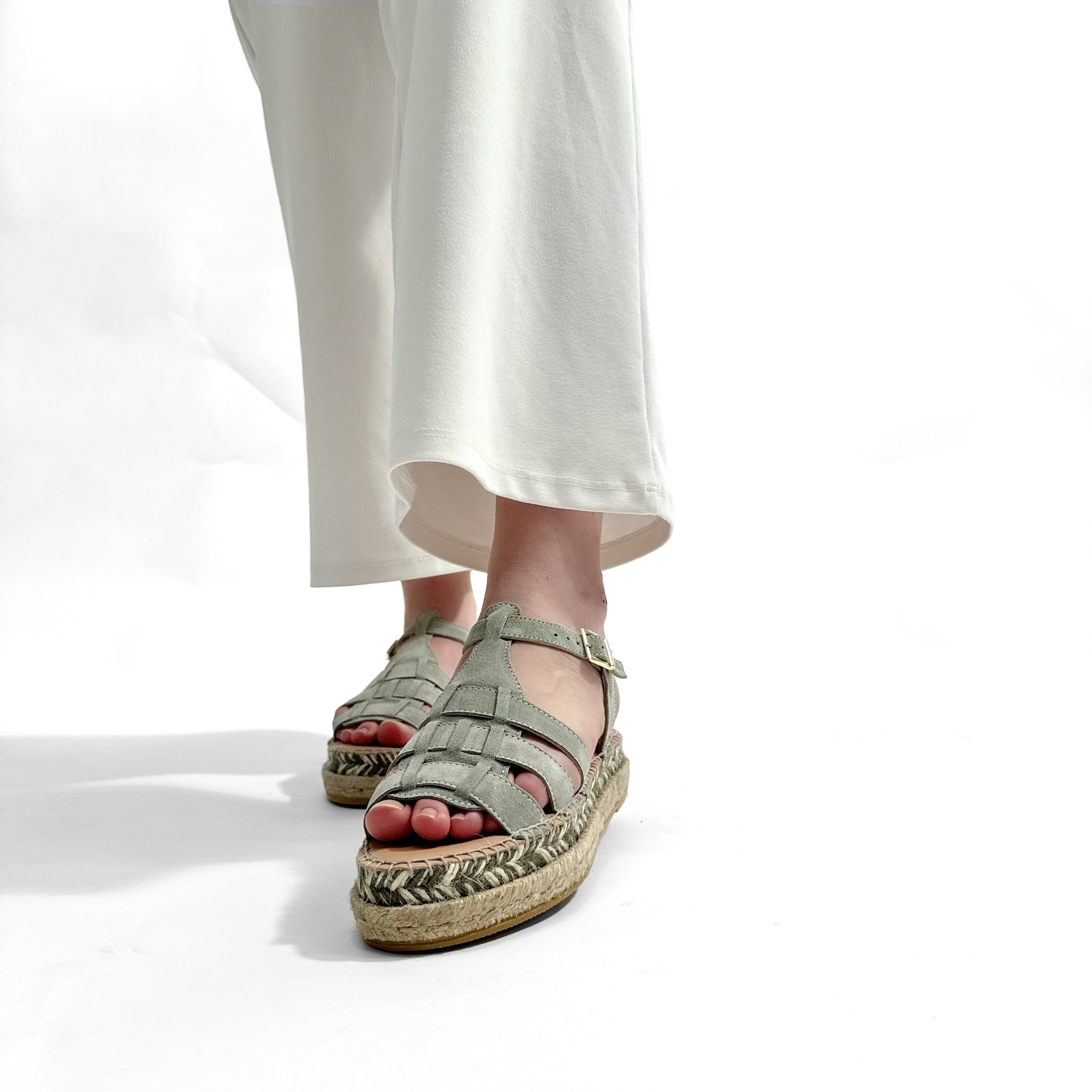Sandalias de Esparto Gaimo Livia Menta - imagen 6