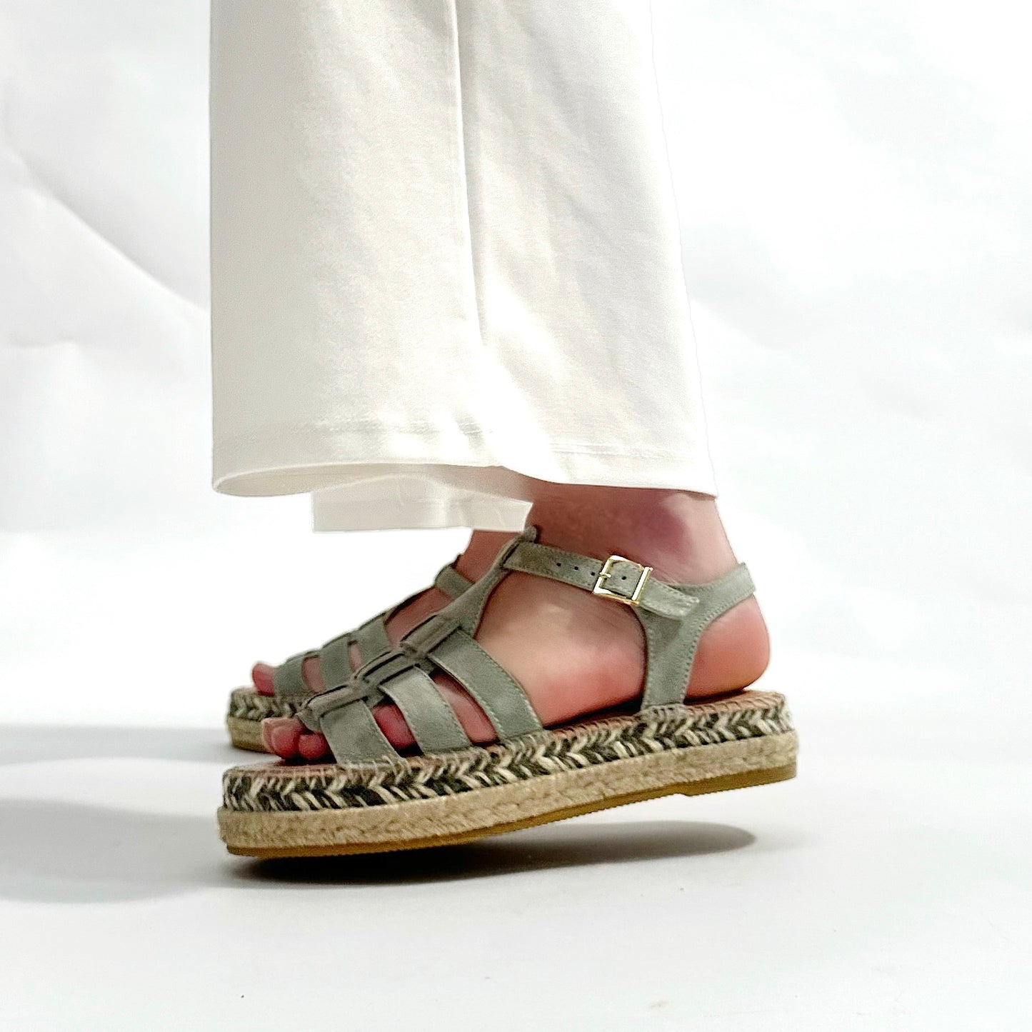 Sandalias de Esparto Gaimo Livia Menta - imagen 8