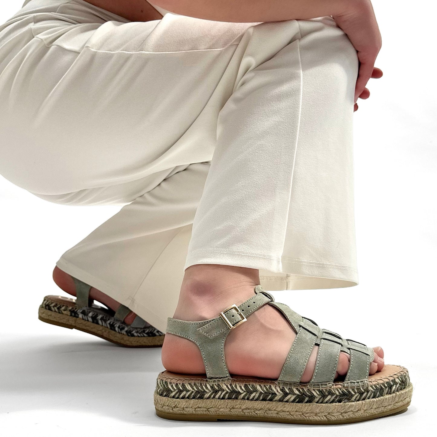 Sandalias de Esparto Gaimo Livia Menta - imagen 4