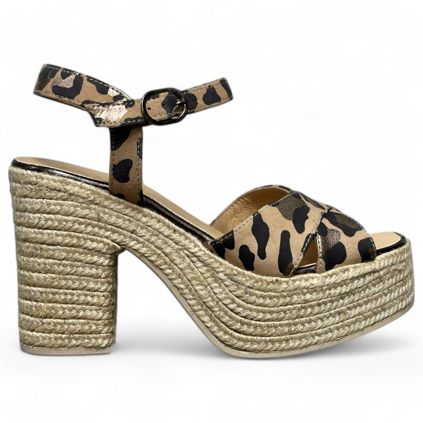 Sandalias de Esparto Gaimo Natalis Leo Metal Nude - imagen 1