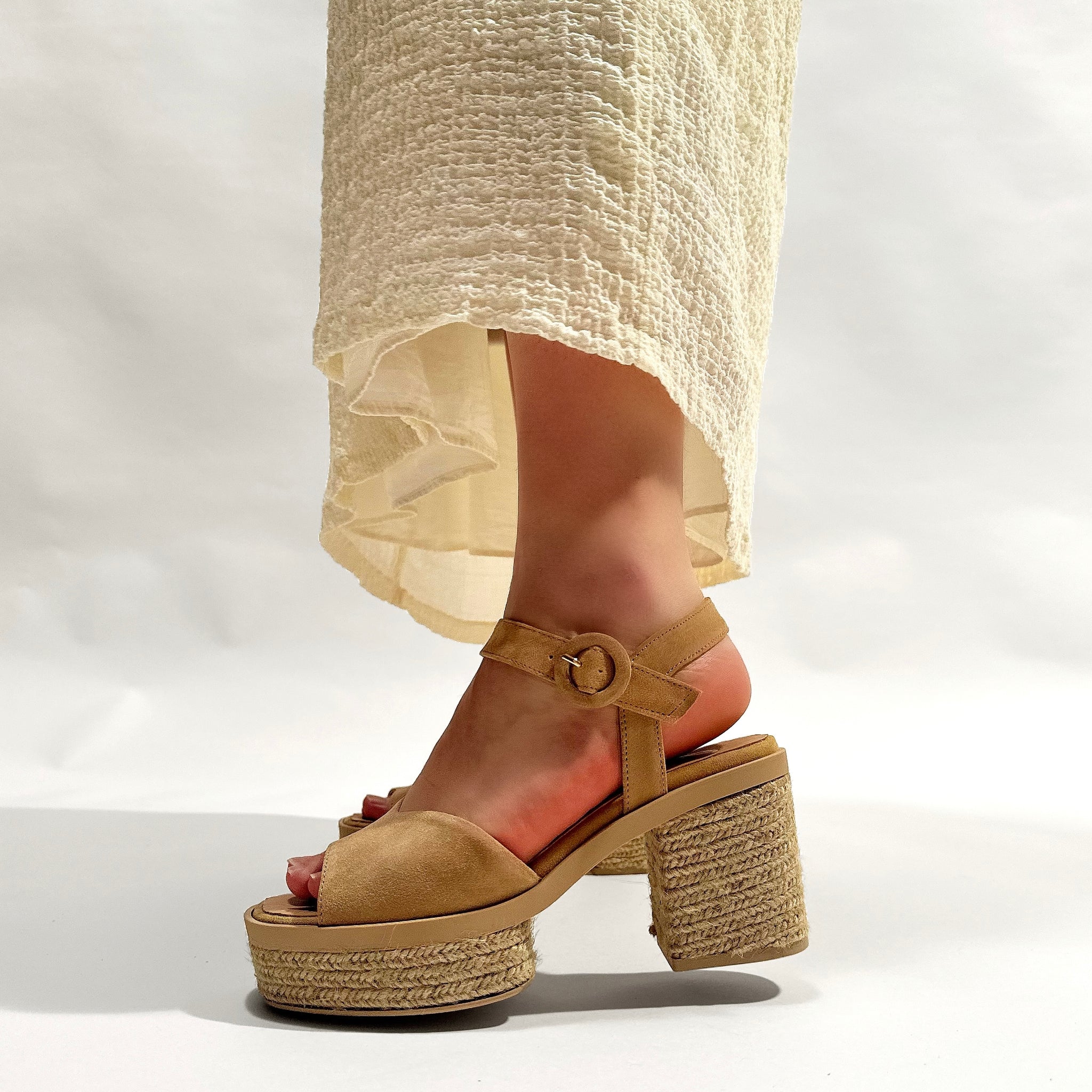 Sandalias de Esparto Gaimo Prinia Pesca Baby Silk Camello - imagen 7