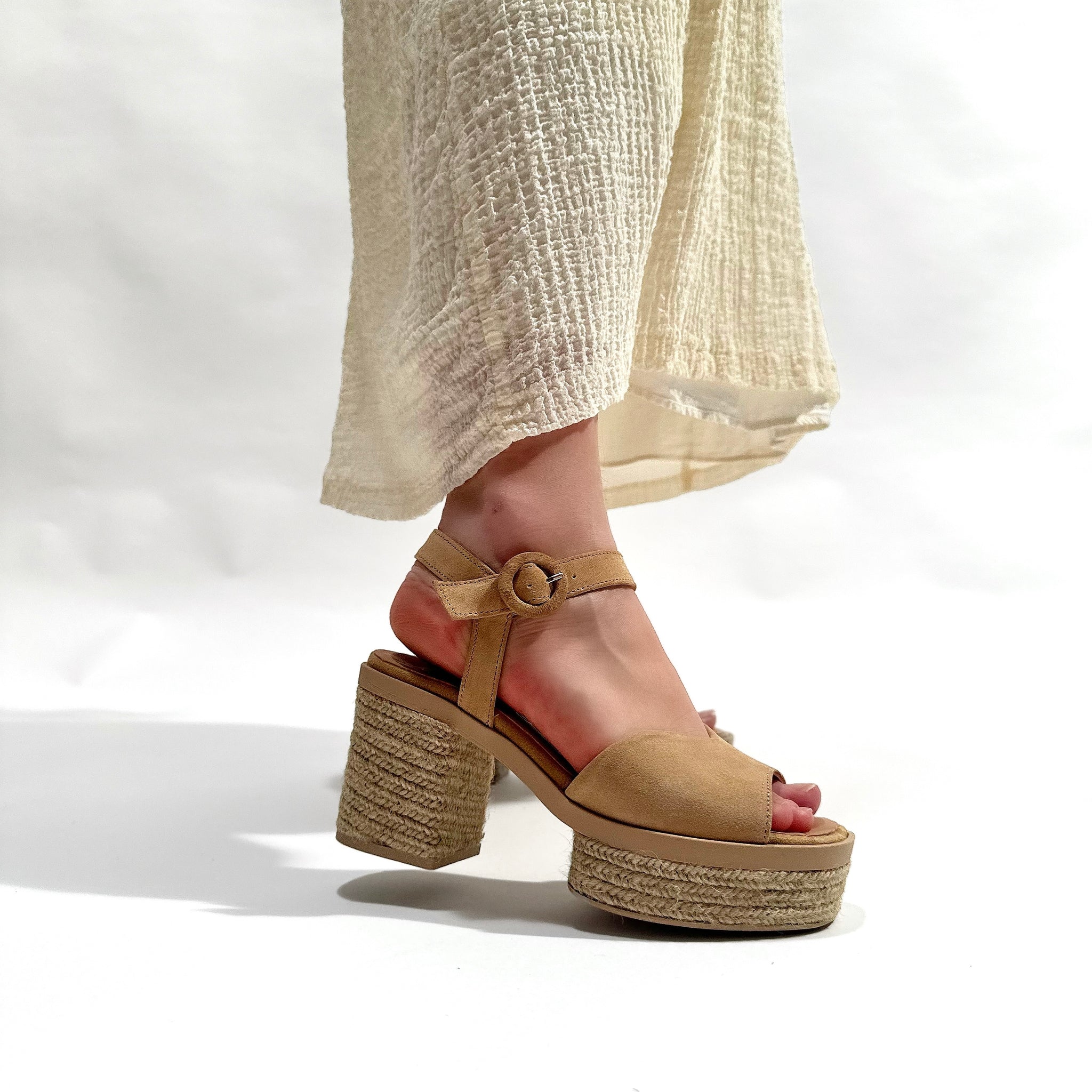 Sandalias de Esparto Gaimo Prinia Pesca Baby Silk Camello - imagen 5