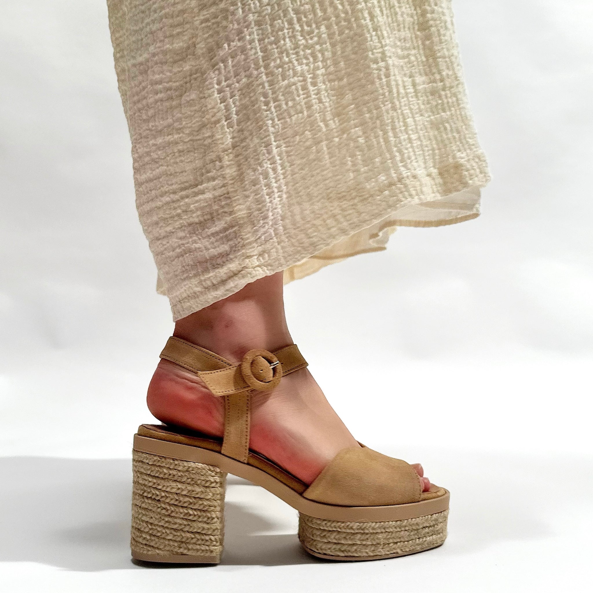 Sandalias de Esparto Gaimo Prinia Pesca Baby Silk Camello - imagen 11