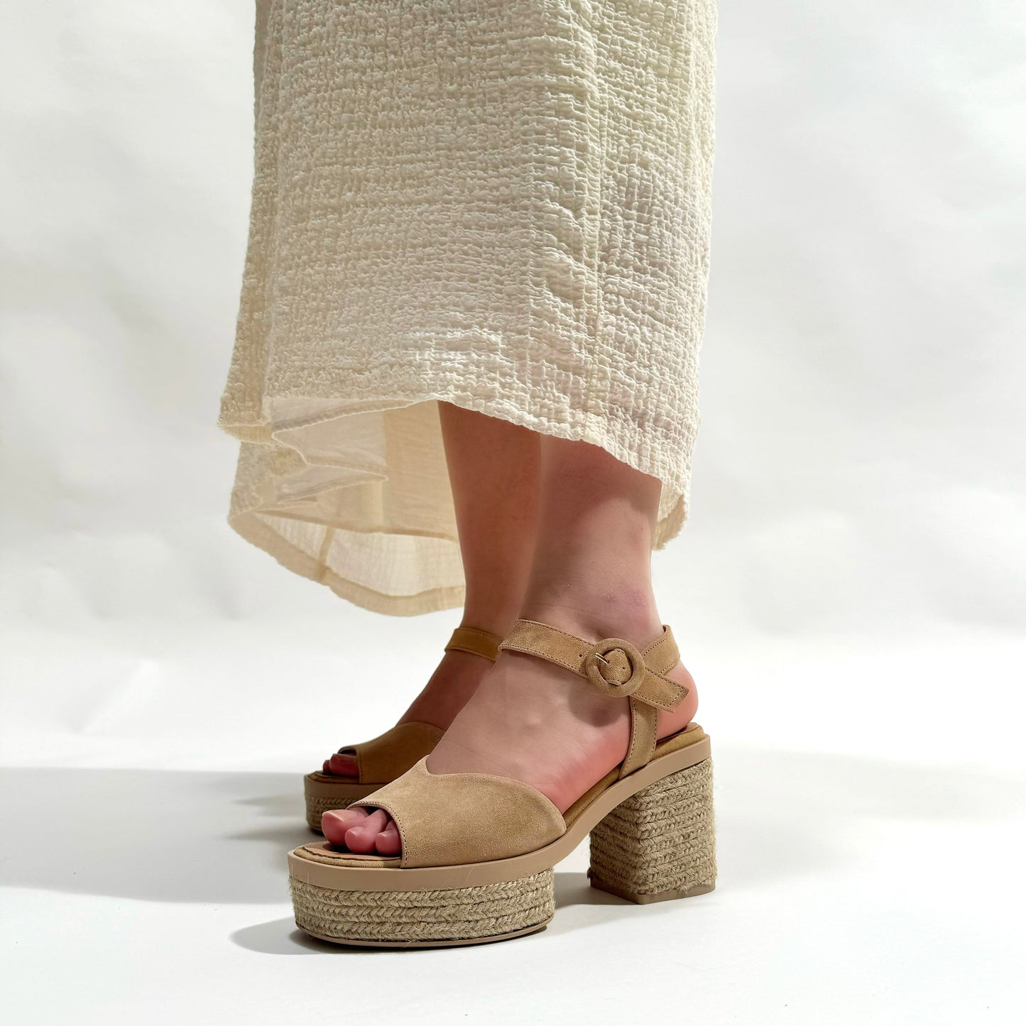 Sandalias de Esparto Gaimo Prinia Pesca Baby Silk Camello - imagen 2