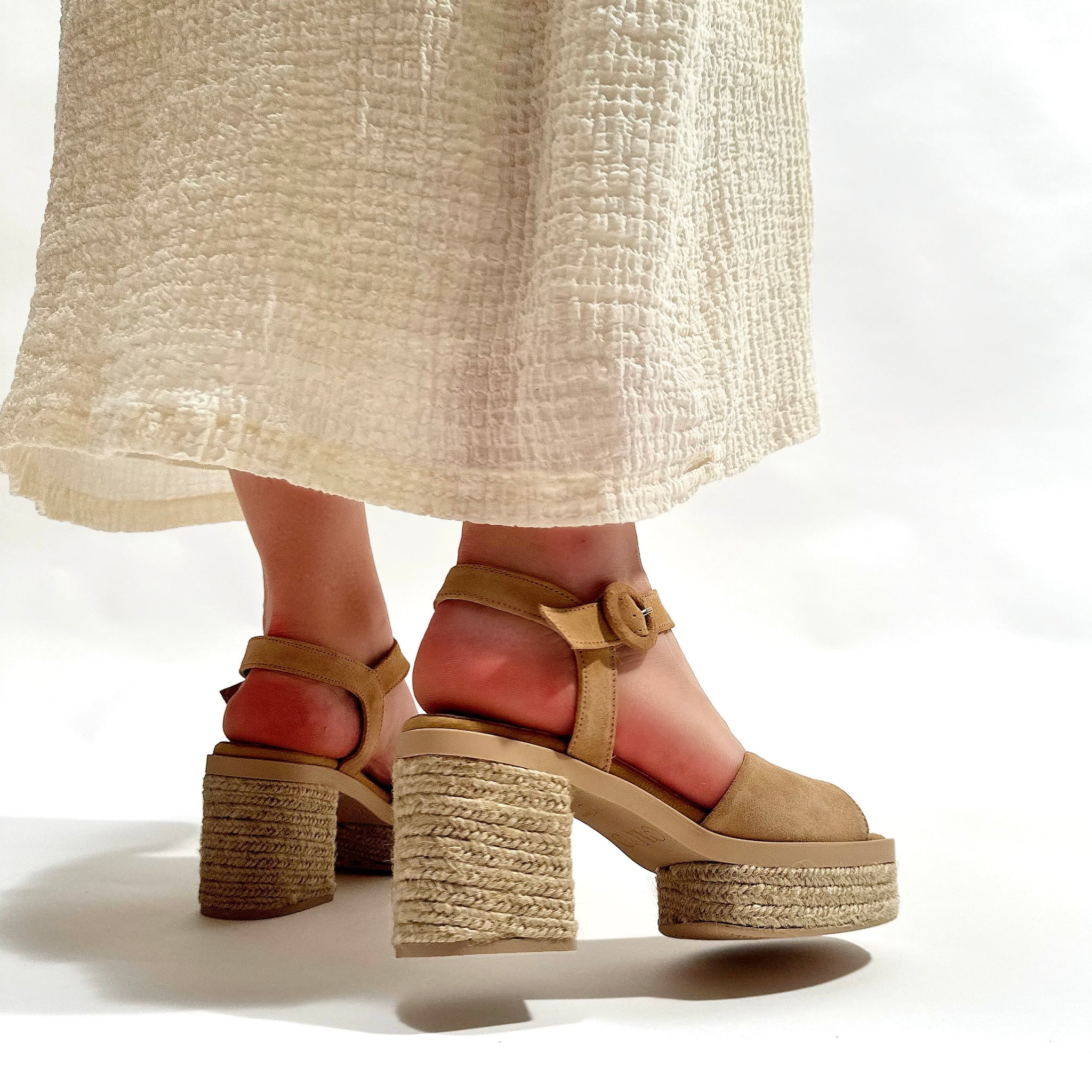 Sandalias de Esparto Gaimo Prinia Pesca Baby Silk Camello - imagen 9