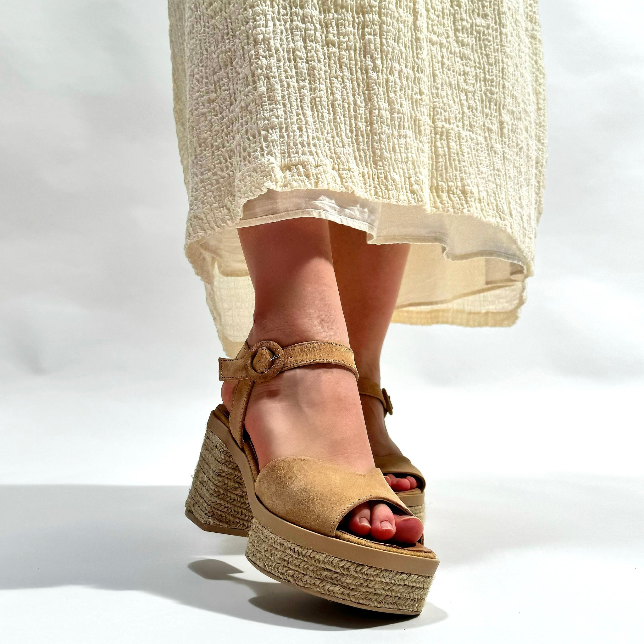 Sandalias de Esparto Gaimo Prinia Pesca Baby Silk Camello - imagen 4