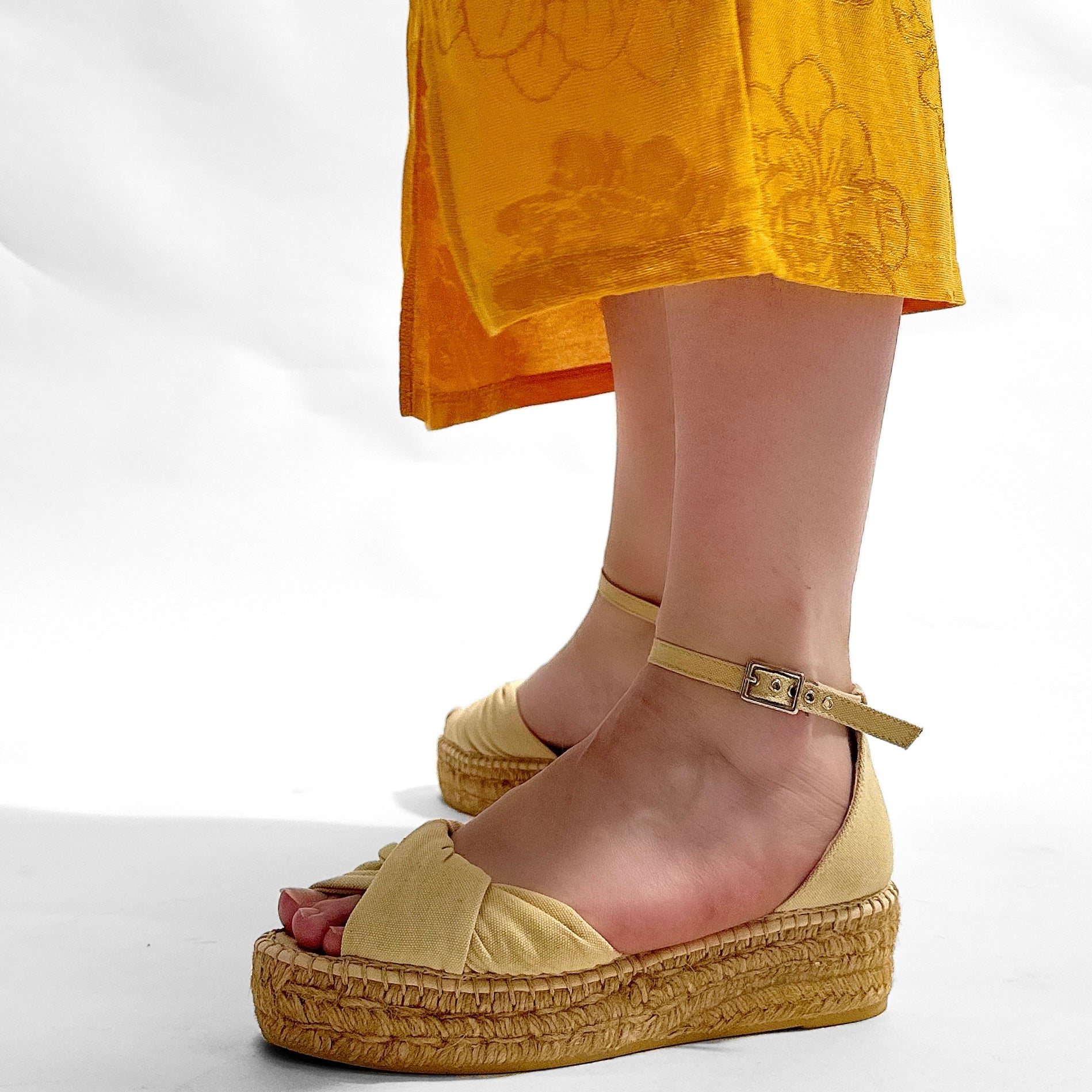 Sandalias de Esparto Gaimo Torgos Piqué Vainilla - imagen 4