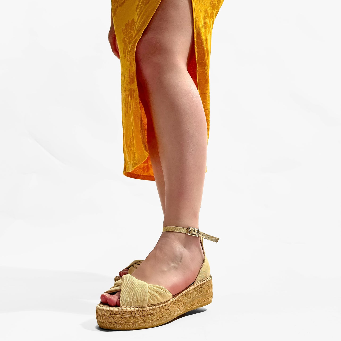 Sandalias de Esparto Gaimo Torgos Piqué Vainilla - imagen 6