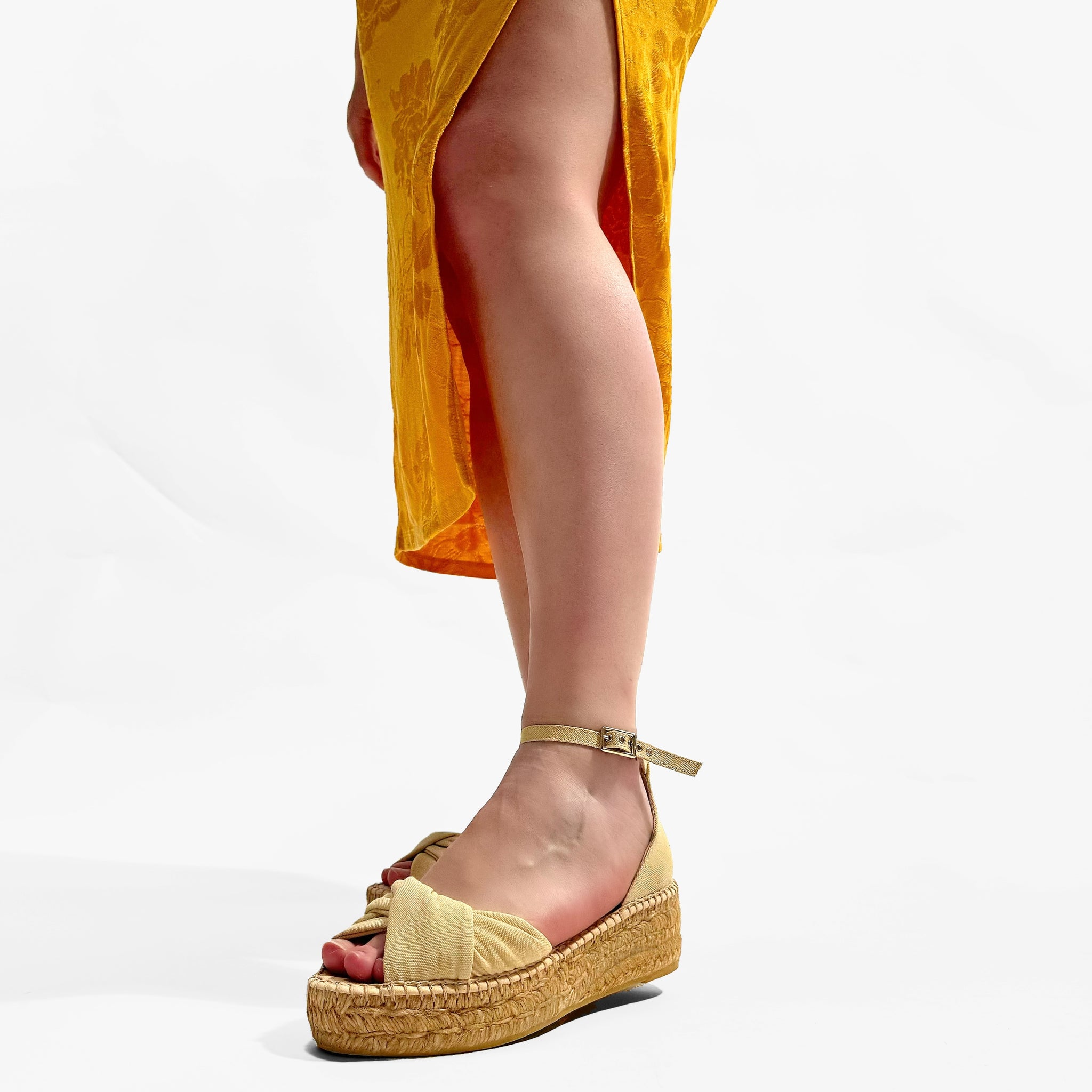 Sandalias de Esparto Gaimo Torgos Piqué Vainilla - imagen 6